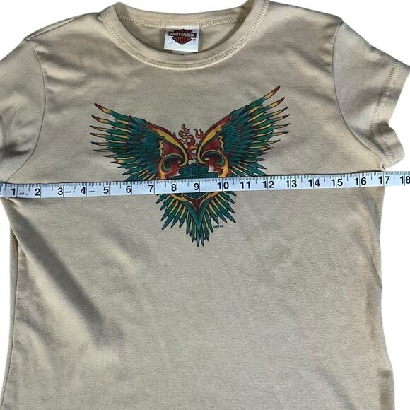 Vintage Harley-Davidson Tattoo Sleeve Graphic Tee Medium Y2K Grunge 90s Rare - Picture 7 of 11